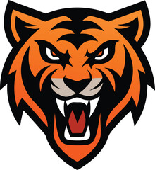 Obraz premium tiger head vector