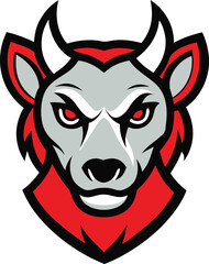 Obraz premium modern hybrid style animal head mascot combining.