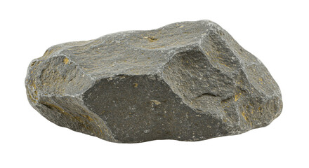 Irregularly Shaped Dark Gray Rock with Rough Texture on Transparent PNG Background, rock, stone, geology, mineral, natural, rugged, rough, textured, dark gray, clean, clear, crisp, detailed, natural o