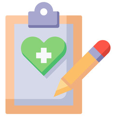 Fototapeta premium Medical Note Icon