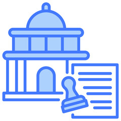 Legitimacy Blue Icon