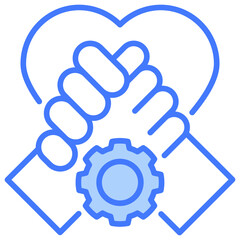 Support Blue Icon