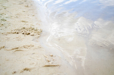 sea salt in the sand