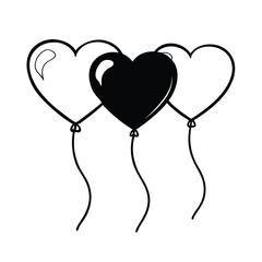 heart shape balloons