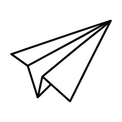 paper airplane vector icon