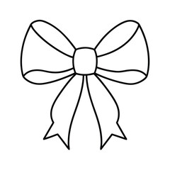 ribbon bow outline