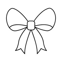 ribbon bow outline