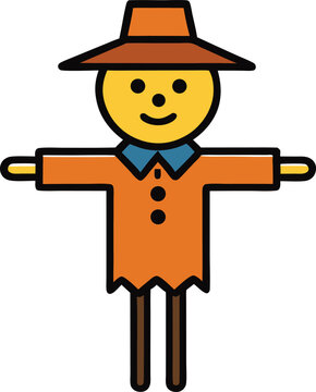 recommend clip art: scarecrow icon clipart vector on transparent background