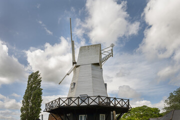 Rye windmill in spring, East Sussex, England