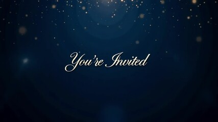 You're invited invitation video template with elegant design for special events