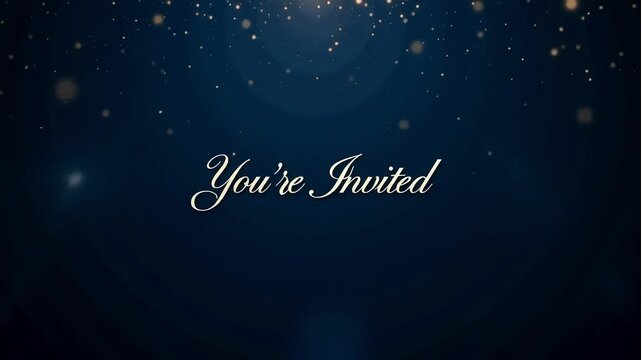 You're invited invitation video template with elegant design for special events
