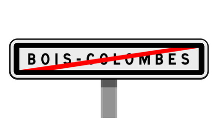 Panneau de sortie Bois-Colombes, Hauts-de-Seine, &Icirc;le-de-France