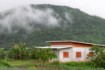 Farmer's house on the hillside