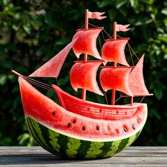 Ripe watermelon