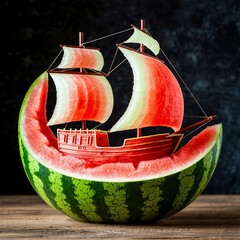 Ripe watermelon