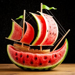 Ripe watermelon