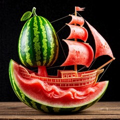 Ripe watermelon