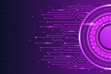 Abstract purple futuristic technology background