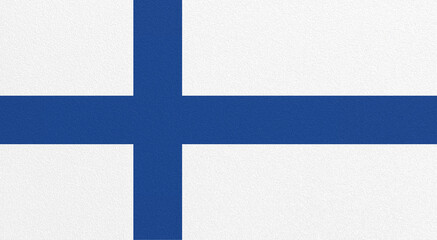 Flag of Finland on abstract background