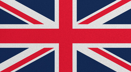Flag of United Kingdom on abstract background. Union Jack