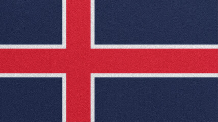 Iceland flag on abstract background