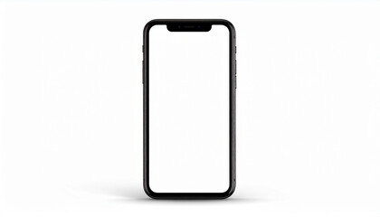 Realistic Smartphone Mockup Vector – Mobile Phone Isolated on White Background for App Design