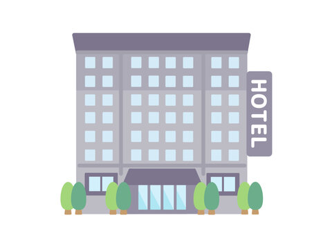 ホテル  建物  イラスト