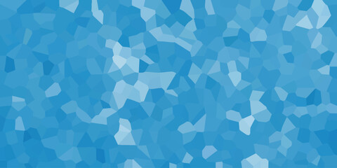 Abstract blue mosaic background featuring geometric polygonal shapes and gradients creating a modern textured pattern for digital designs and visual elements