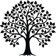 Obraz premium Eucalyptus trees icon set on white background. Stylized olive tree with lush green leaves. Decorative Stylized Tree Vector Set – Colorful Seasonal Trees with Leaves and Fruit for Nature vector design.