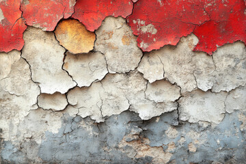 Obraz premium Peeling paint on a wall.