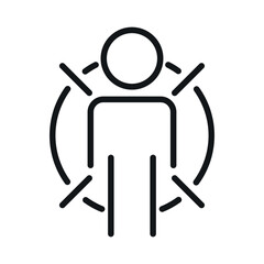 Headhunting, recruitment, employee search, vector line icon