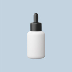3d Realistic Dropper Bottle icon vector Illustration