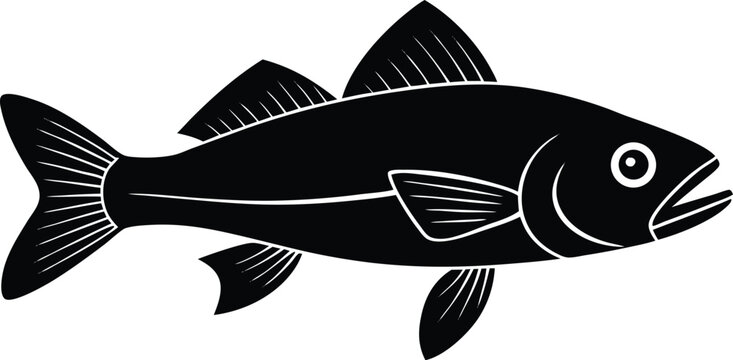 walleye illustration on white background  marble l.eps