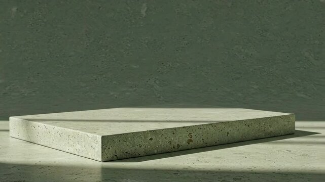 Concrete platform, podium for product display, neutral monotone textur