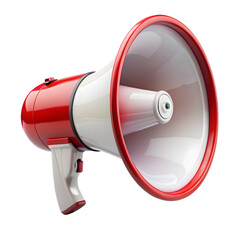 3D Loudspeaker Megaphone Clean White Design