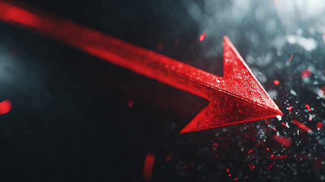 red arrows pointing in various directions over different colorful and abstract backgrounds