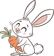 rabbit with carrot