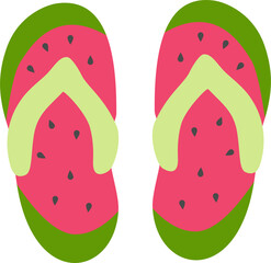 colorful flip flop