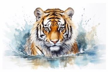 Tiger wildlife portrait animal.