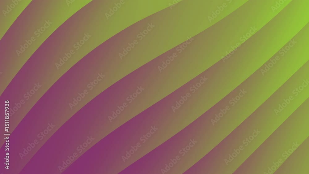 Poster curved abstract stripes in green and purple gradients create a modern, dynamic visual effect, abstra