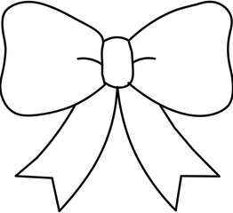 ribbon bow icon isolated on white background