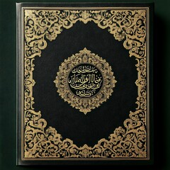 Ornate cover of a religious book.