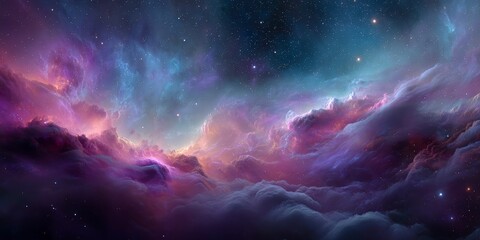 Fototapeta premium Nebula Swirl in Outer Space