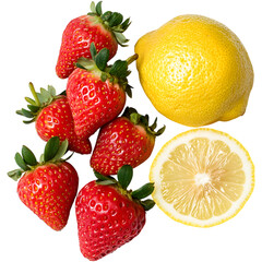 strawberry and lemon
