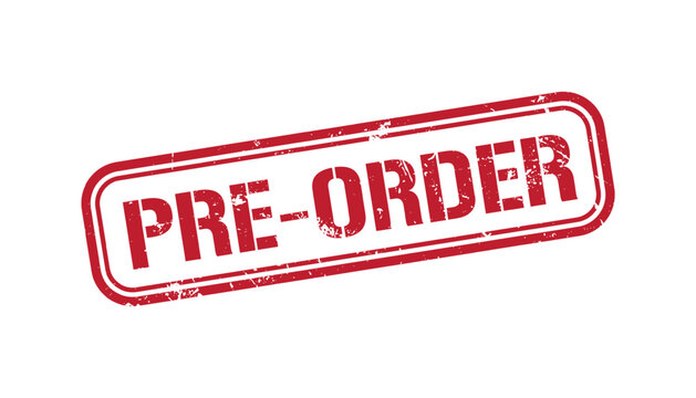 pre-order grunge red stamp