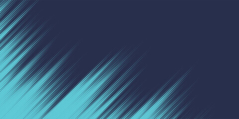 Abstract blue banner design vector, dynamic sporty horizontal background template for media promotion or web banner