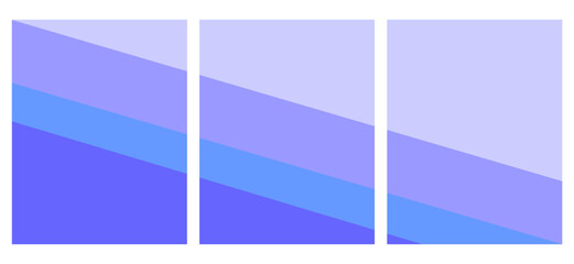 Fototapeta premium vector illustration of a set of blue banners