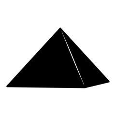 Fototapeta premium silhouette of a Egyptian-pyramid