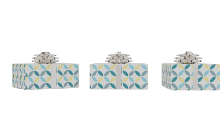 christmas gift with transparent background