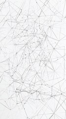 Networked Complexity: An Abstract Depiction of Interconnectedness on a White canvas